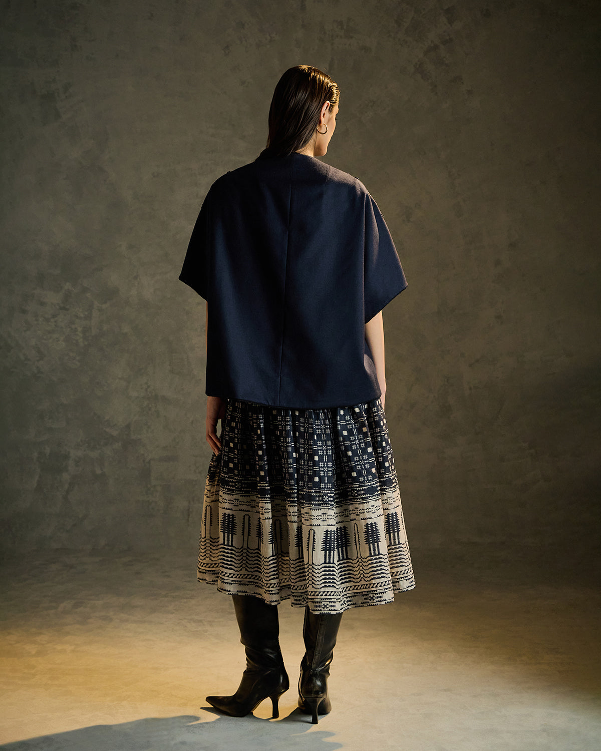 Flora Embroidered Woolen Shrug