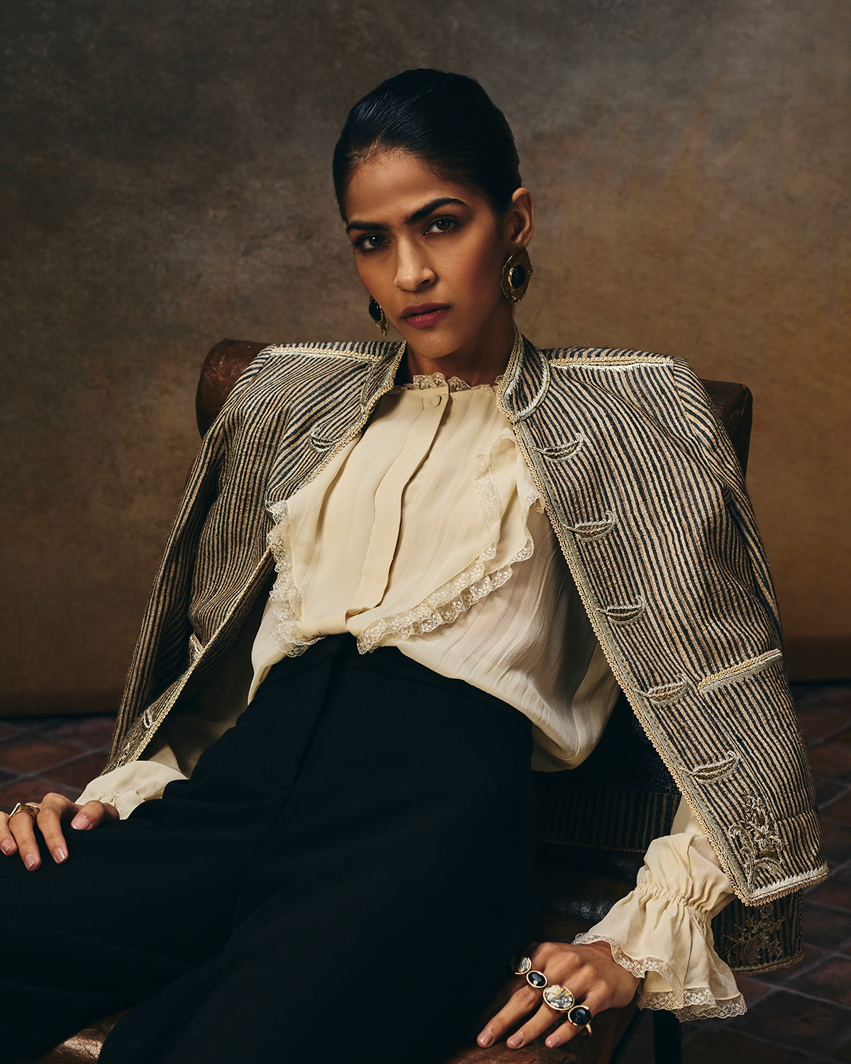 Maisie Ivory Ruffle Top