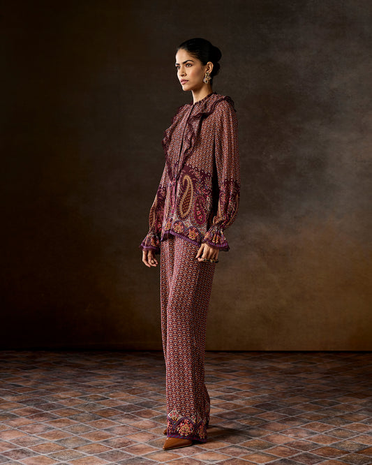 Maisie Multicoloured Ruffle Top