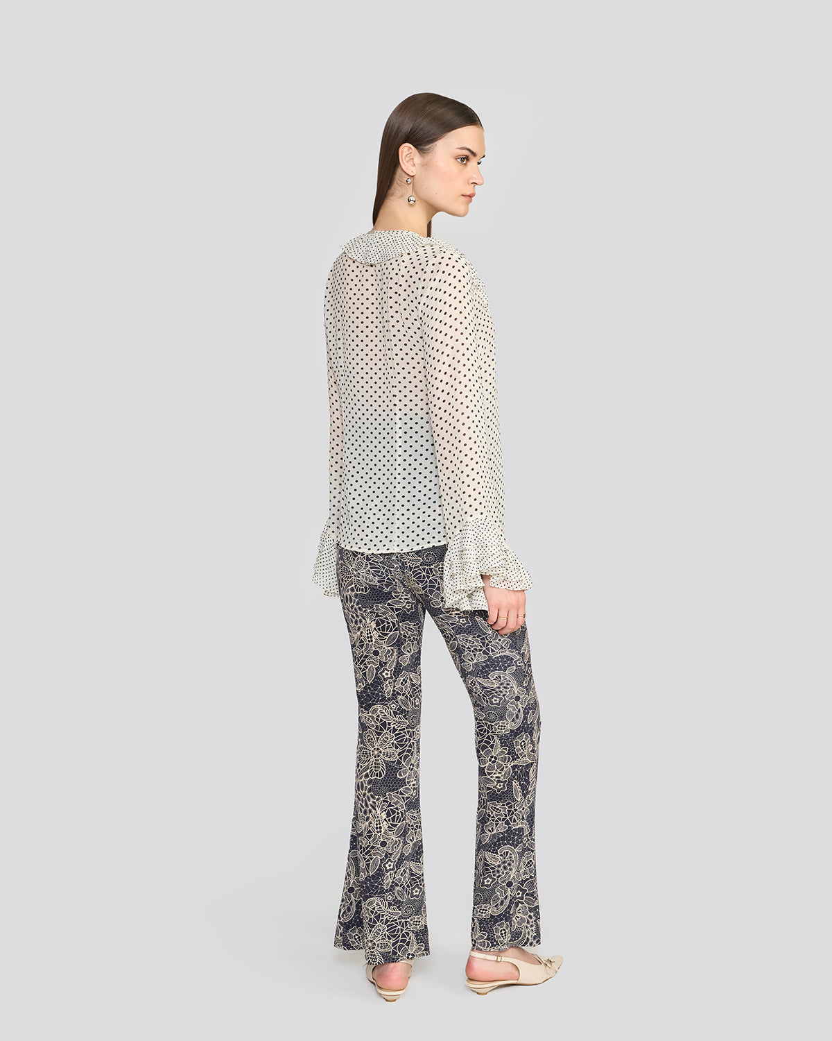 Portia Ivory Printed Top