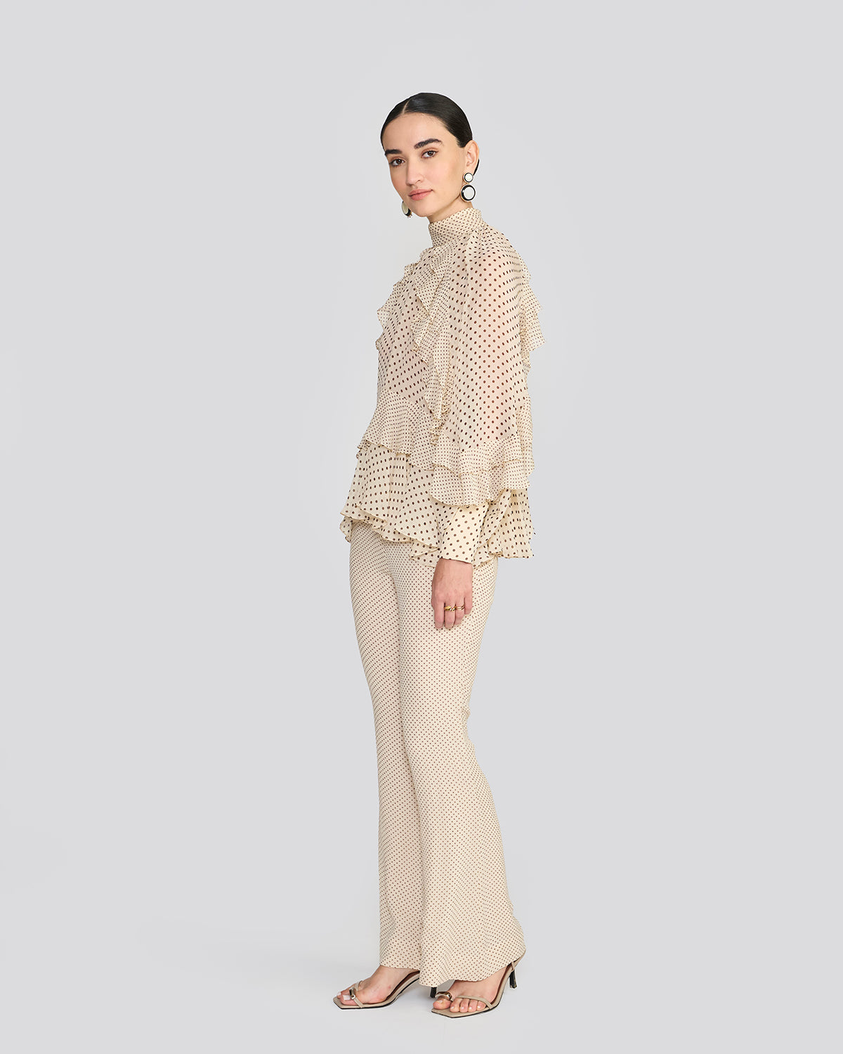Chloe Cream Printed Top