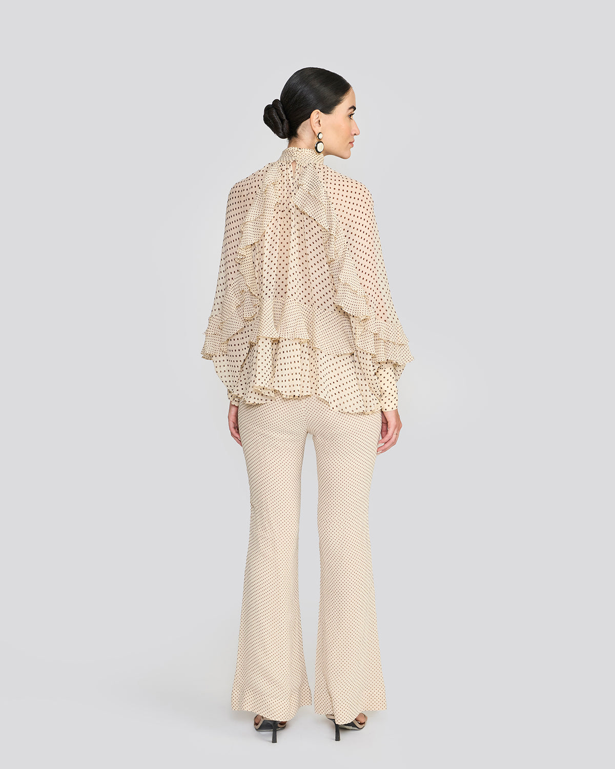 Chloe Cream Printed Top