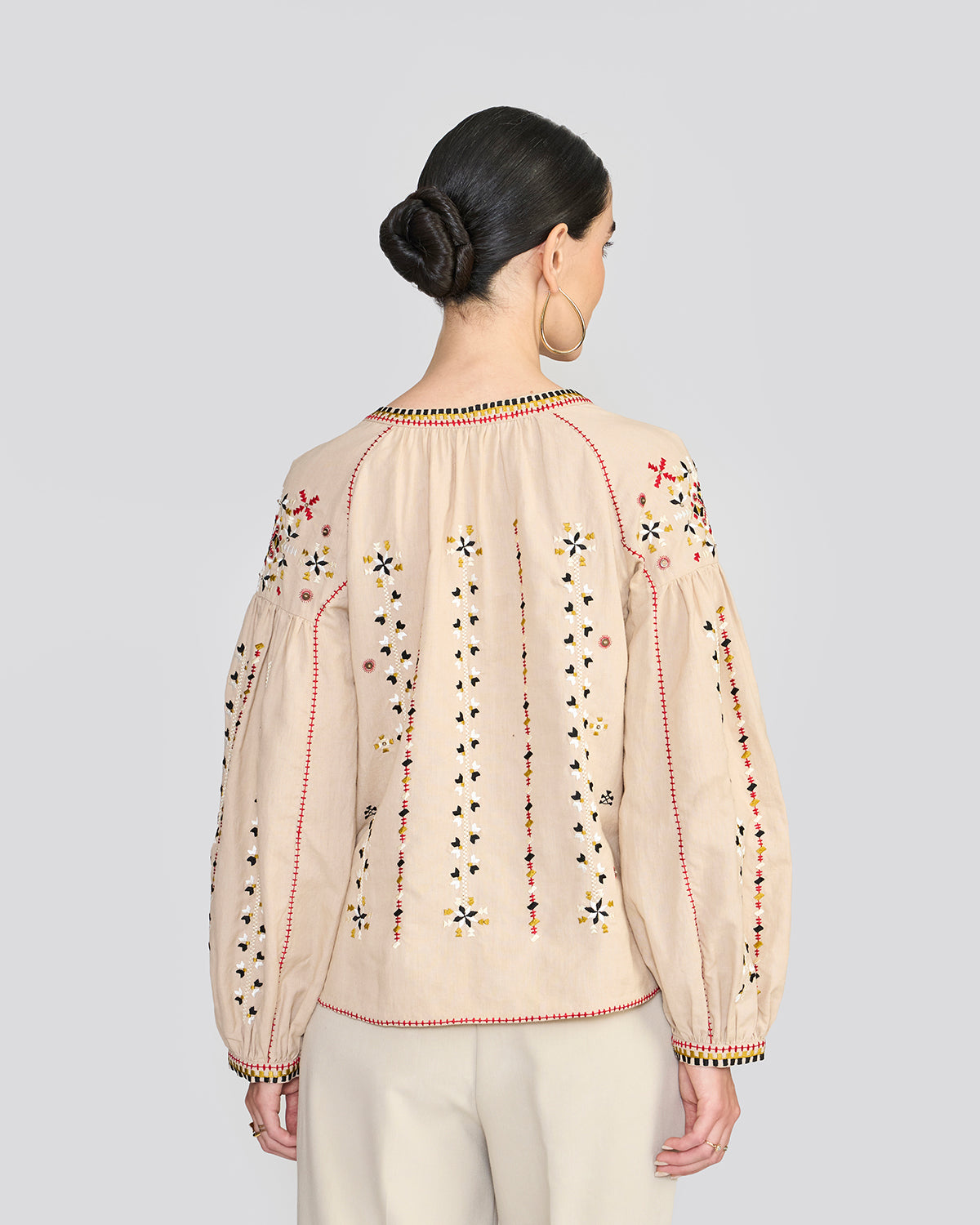 Eloise Cream Embroidered Top